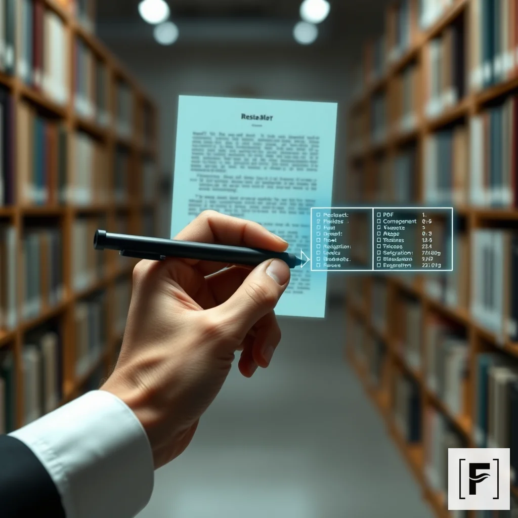 A researcher linking research papers to a structured digital audit trail for PRISMA compliance.